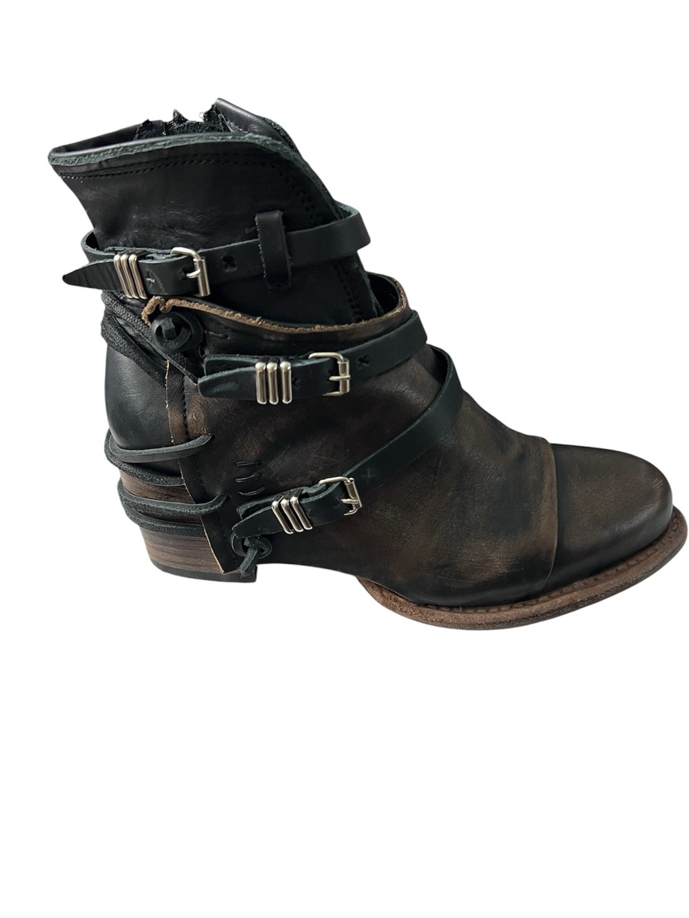 Freebird by Steven CRUE Women's Size US 7 Distressed Ankle Leather Boots - Picture 4 of 6